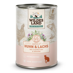 Wildes Land Classic Adult Huhn und Lachs mit Distelöl 400 g