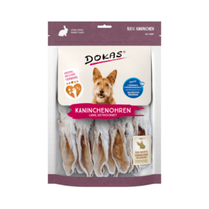Dokas Kaninchen-Ohren mit Fell (lang) 180g