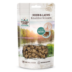 Wildes Land Knabberkissen Huhn und Lachs 50g