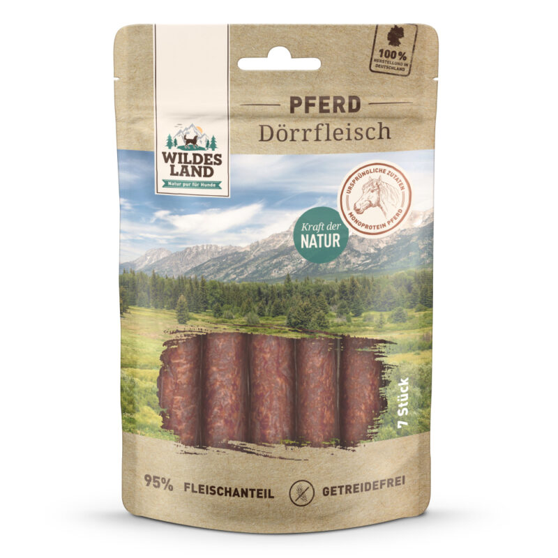 Wildes Land Dörrfleisch (7x Pferd) 150g