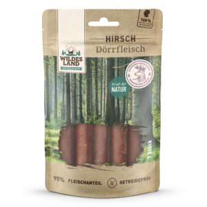 Wildes Land Dörrfleisch (7x Hirsch) 150g