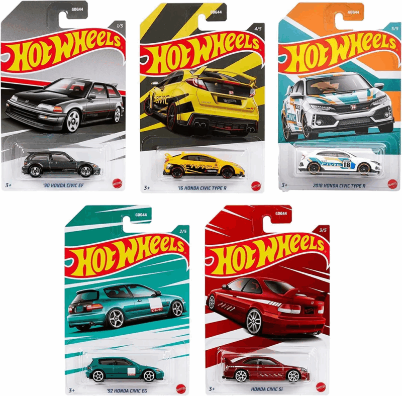 Hot Wheels F F LC  mit Civic 5er set