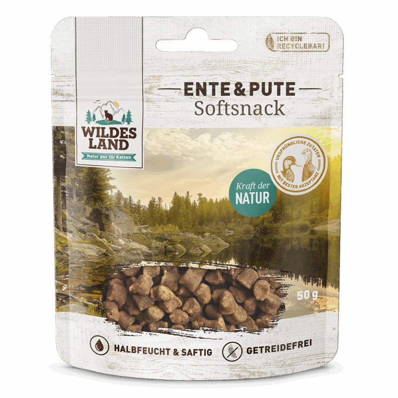 Wildes Land Softsnack Ente und Pute 50g