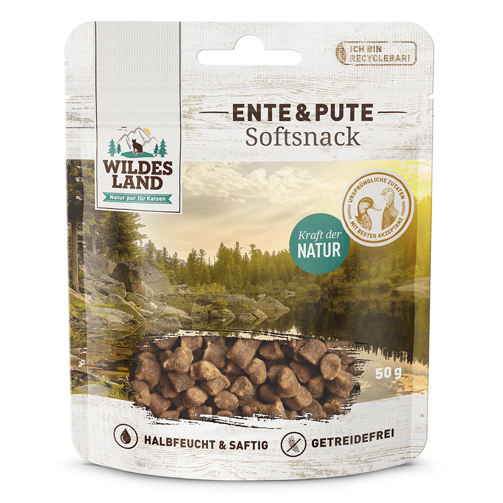 Wildes Land Softsnack Ente und Pute 50g