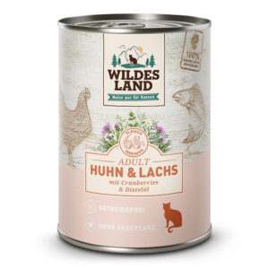 Wildes Land Classic Huhn und Lachs mit Distelöl 400g
